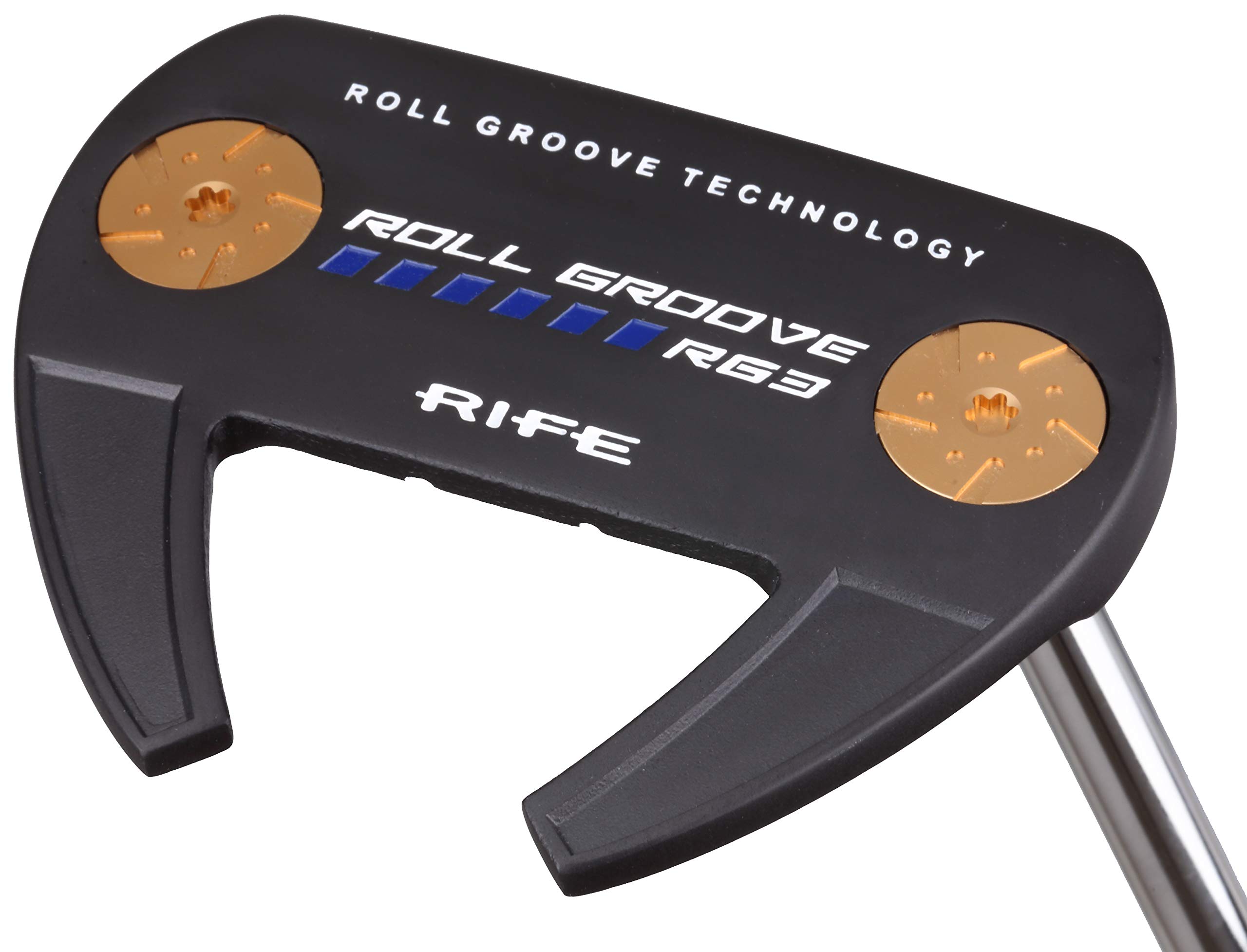Rife Golf Roll Groove Technology Series Right Handed RG3 Winged Mallet Putter Precision Milled Face Edge & Cavity Ensures an Ideal Weight Distribution and Balance
