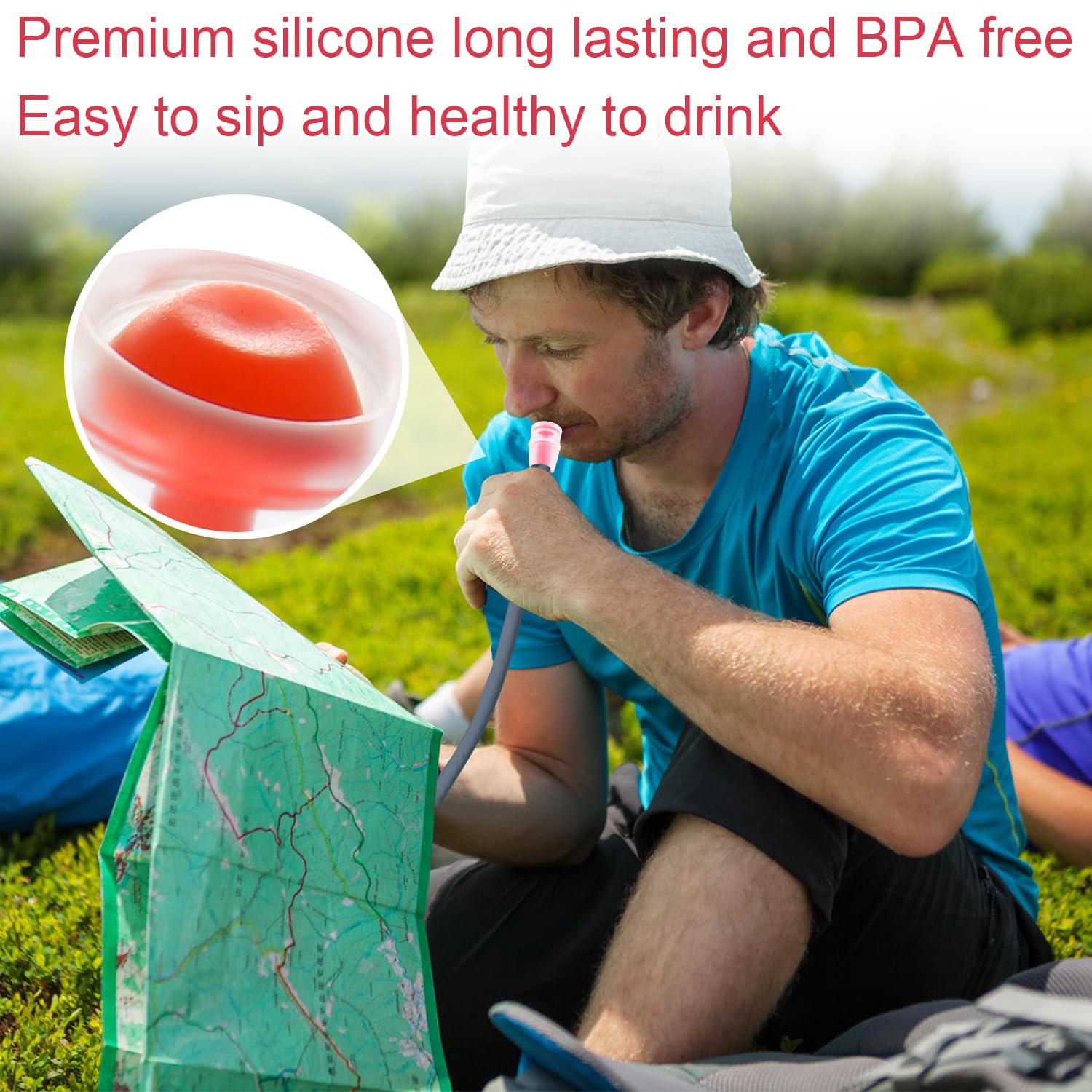 Lot De 6 Embouts De Valve Osprey – Silicone Sans BPA – Compatibles Hydrapak Et Camelbak – Pour Rando Et Vélo