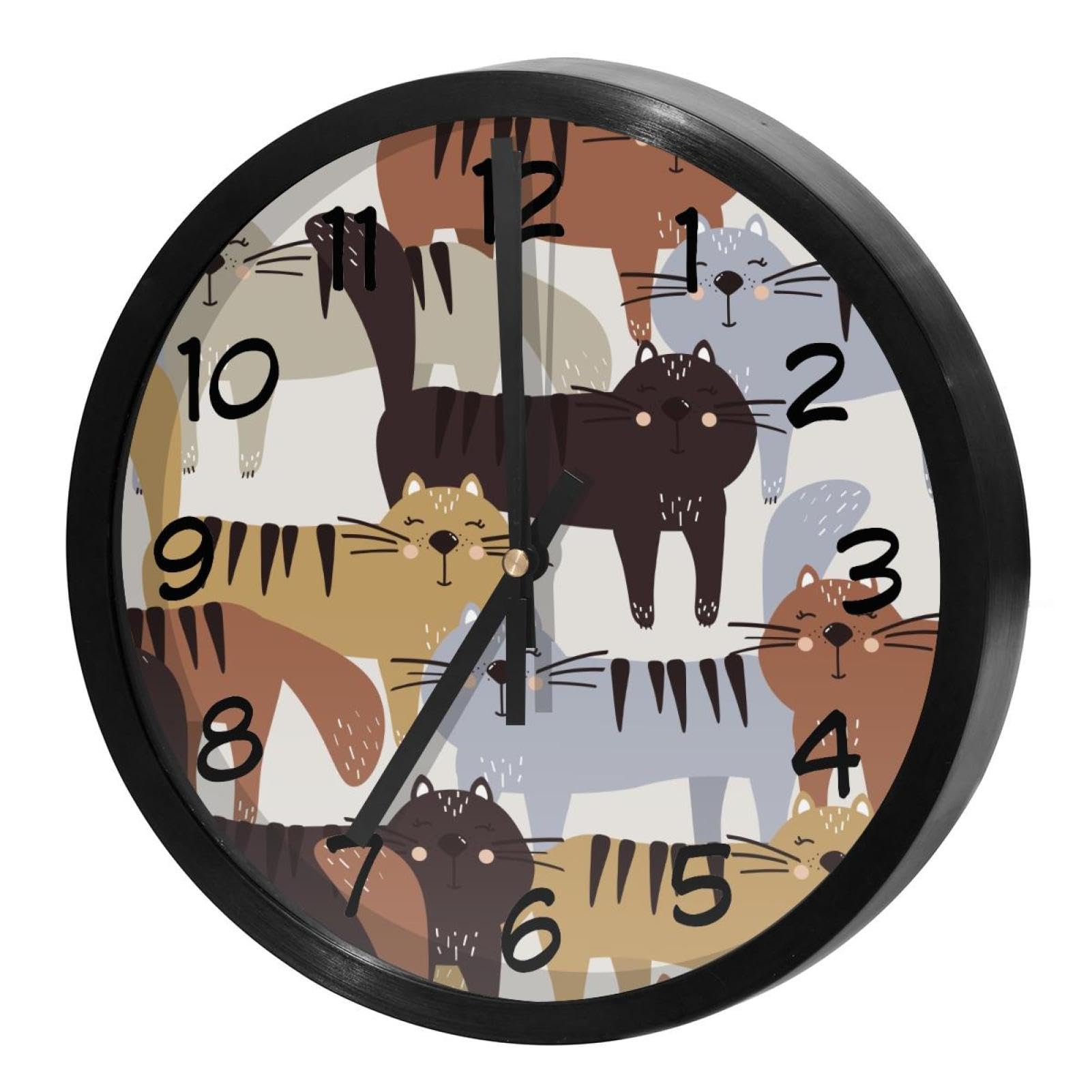 Horloge murale chats heureux pour apporter de la joie à la maison