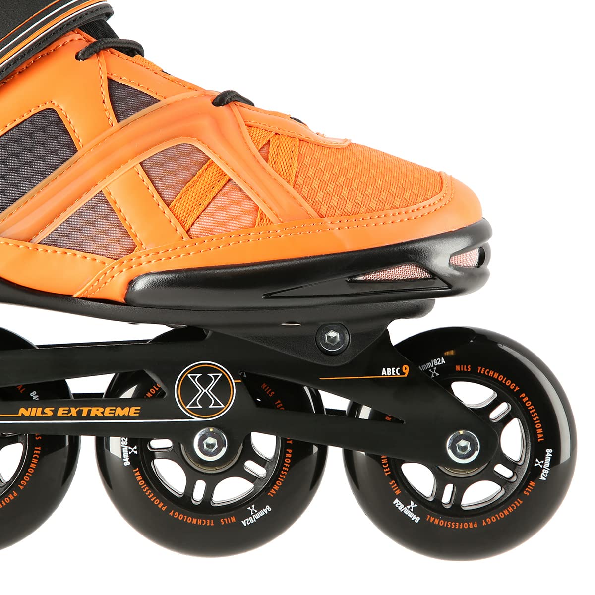 Nils Extreme Inliner Ora Inliner, Farbe:Schwarz-orange, Größe:45