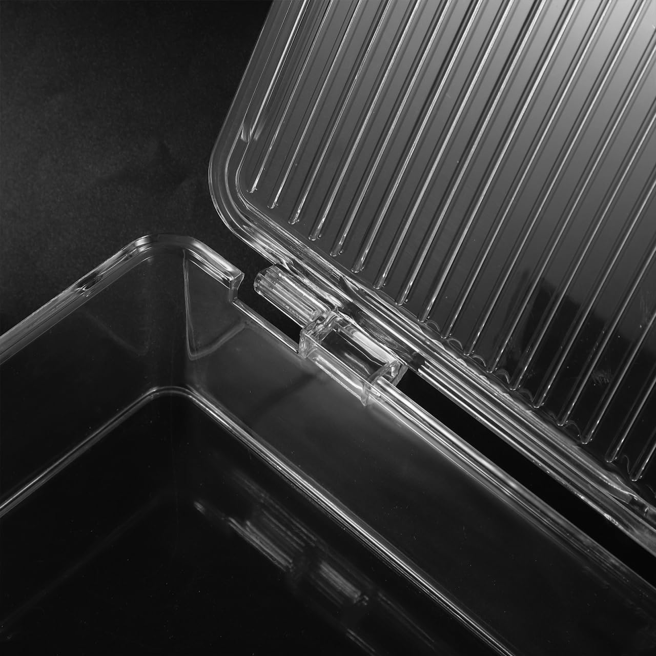 HOMSFOU Bandeja de cubiertos con tapa, organizador de cajones de cocina de plástico transparente, cesta de cubiertos, soporte de utensilios, contenedor de almacenamiento para palillos, cucharas,