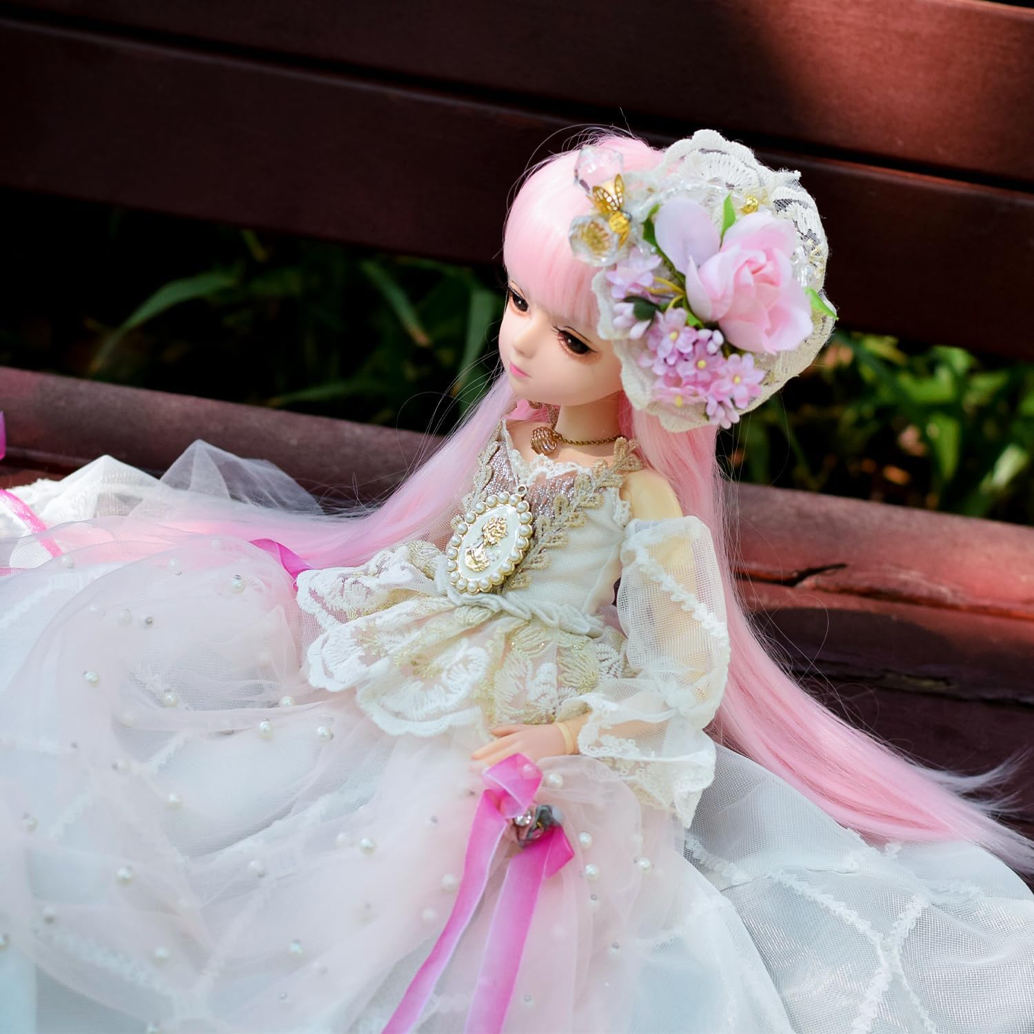 Proudoll 1/4 BJD Doll 45cm - 18" Princess Diana SD Ball Jointed Dolls, Customized Doll Body with Clothes Outfit Set
