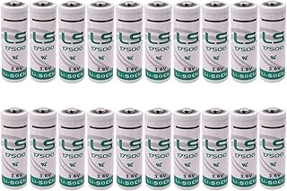 (20 Pcs/Set) 3.6V 3600mAh LS17500 A Lithium Battery LS 17500 Battery Replacement for Fleet Monitoring, Tracking Devices,etc (3.6 Volt, 3.6 Ah, Non-Rechargeable)