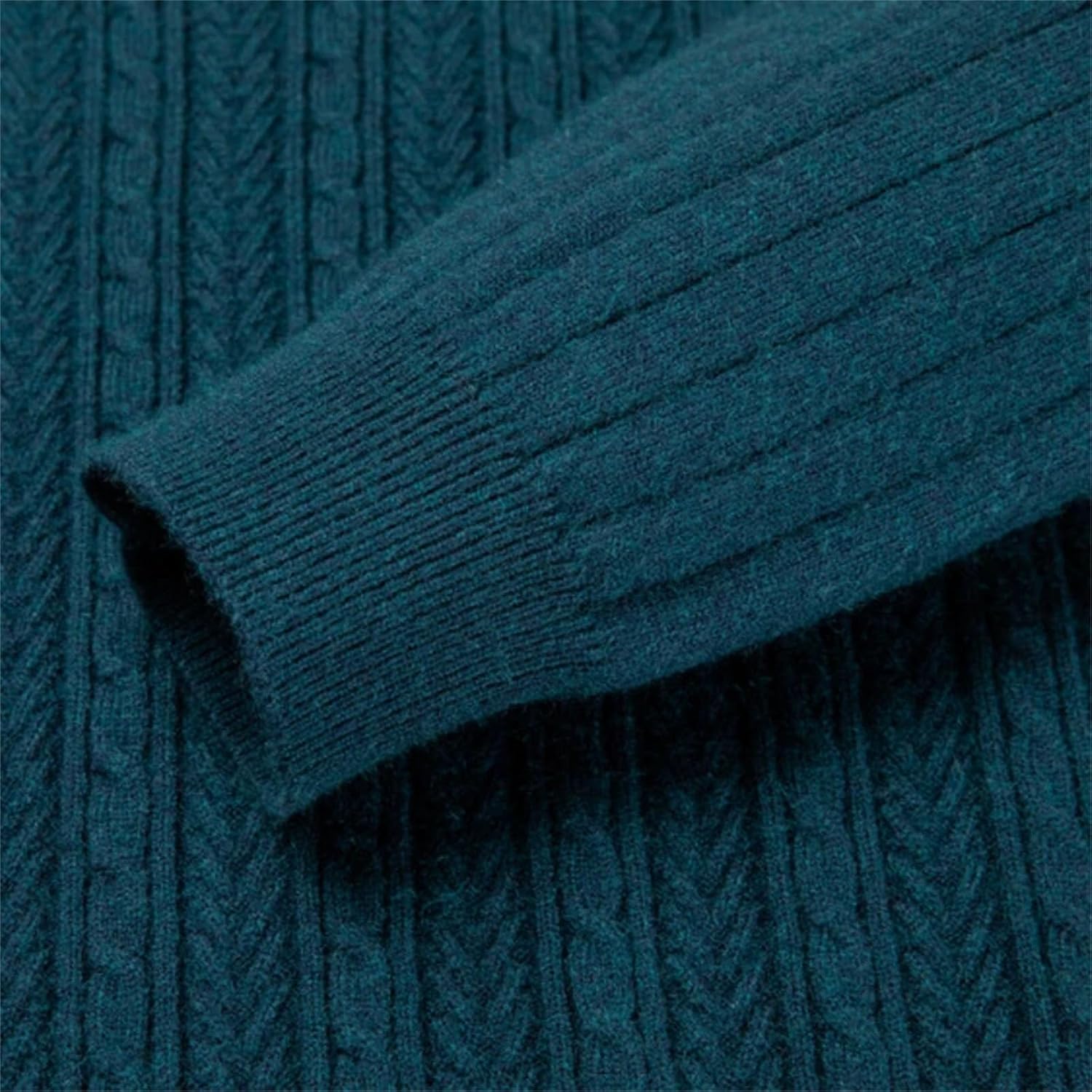 Men's Winter Warm Turtleneck O-Neck Sweater Thickened Slim-fit Bottoming Shirt Warm Knitted Jacket