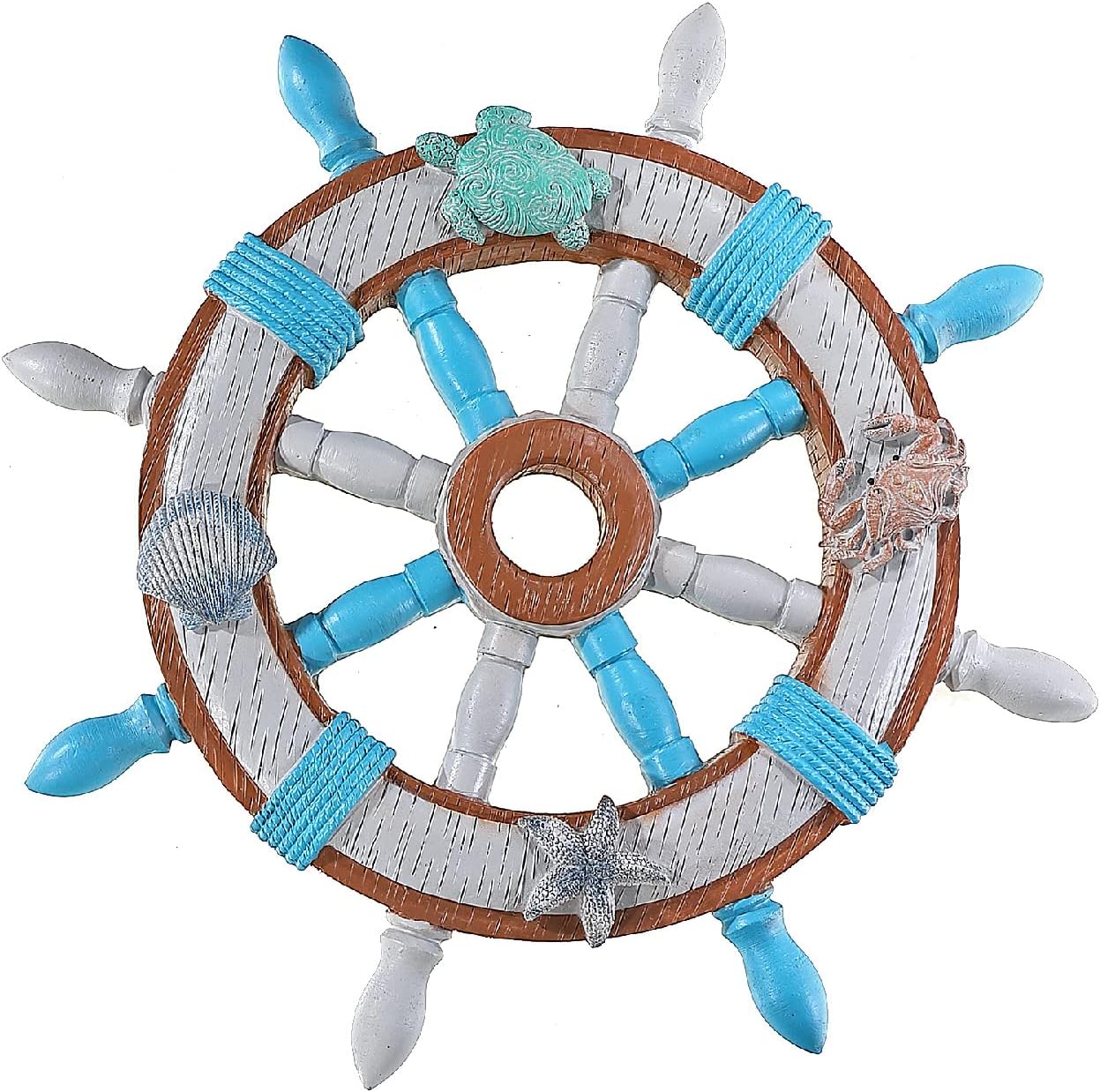 IH Casa Decor Nautical Ship Wheel Smooth Sailing