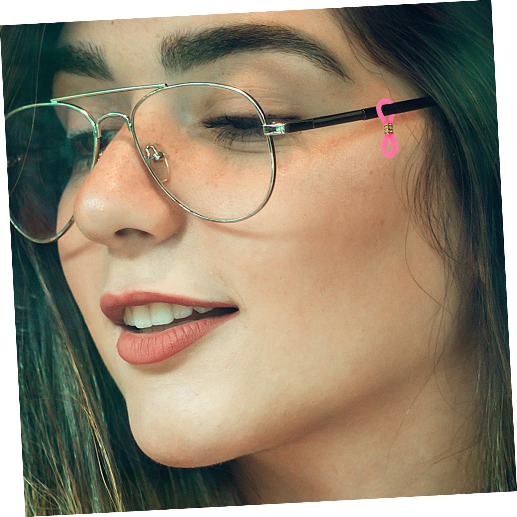 Toyvian 60 pièces Embouts de Chaîne Lunettes Silicone Antidérapants Réglables pour Soleil Connecteurs Pratiques et Durables pour Sport et Usage Quotidien