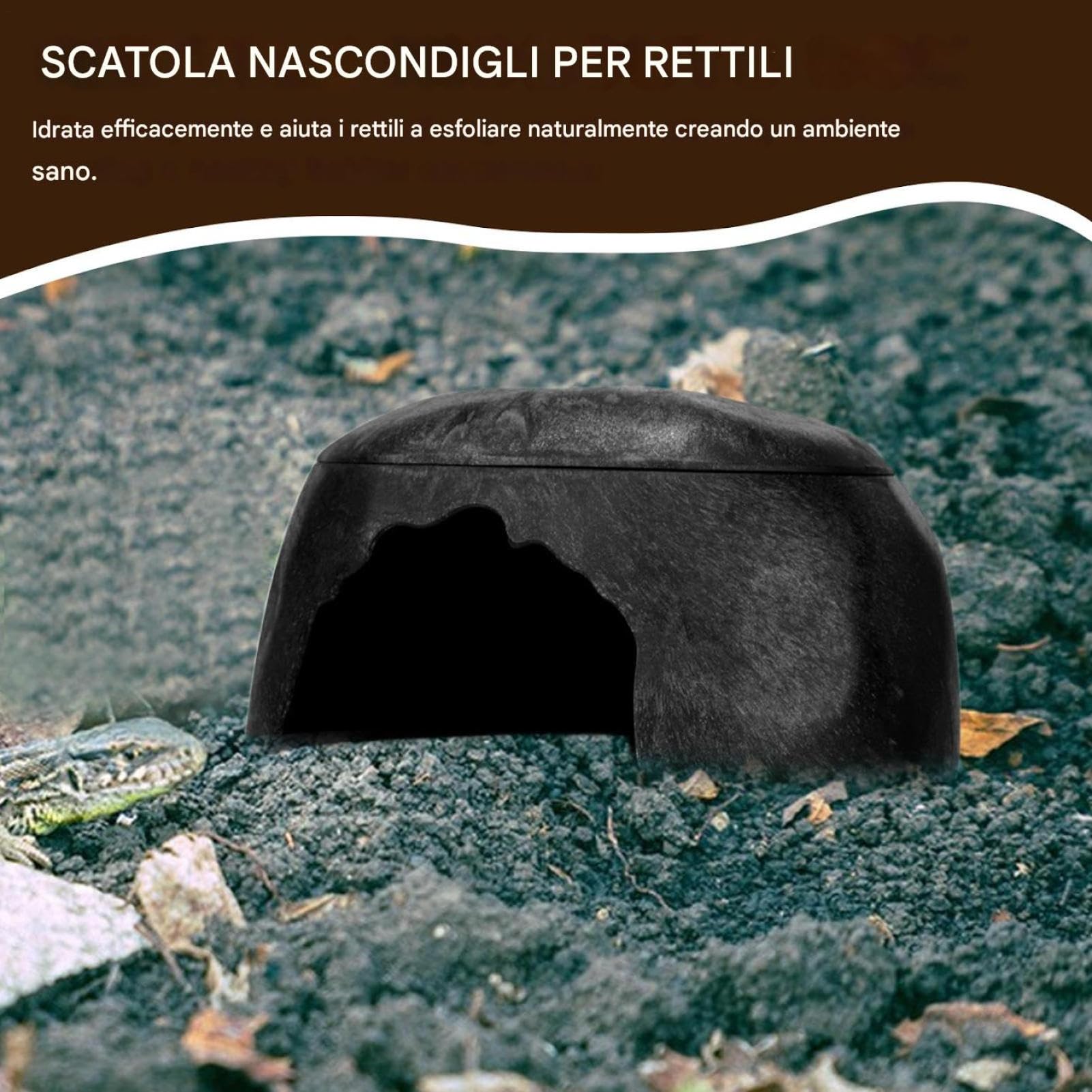 Hábitat Para Reptiles Y Cuevas Terrario Compacto Decorativo Cuevas para