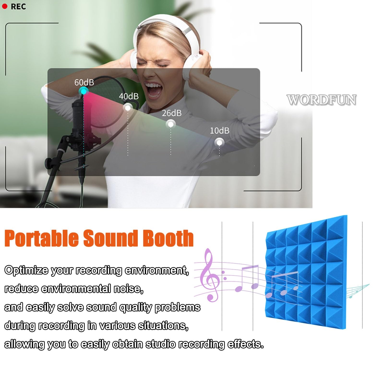 Cabina sonora portatile per migliorare la qualità della registrazione con questa scatola di isolamento acustico fatta da sé per apparecchiature di registrazione audio da studio desktop