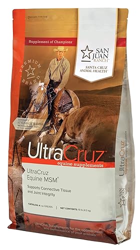 Miniatura 2 de UltraCruz Suplemento equino para articulaciones MSM para caballos, 10 libras, pellets (suministro para 60 días)