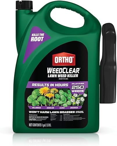 Ortho WeedClear Lawn Weed Killer Ready-to-Use1 with Trigger Sprayer (South), Kills Dandelion and Clover, 1 gal.
