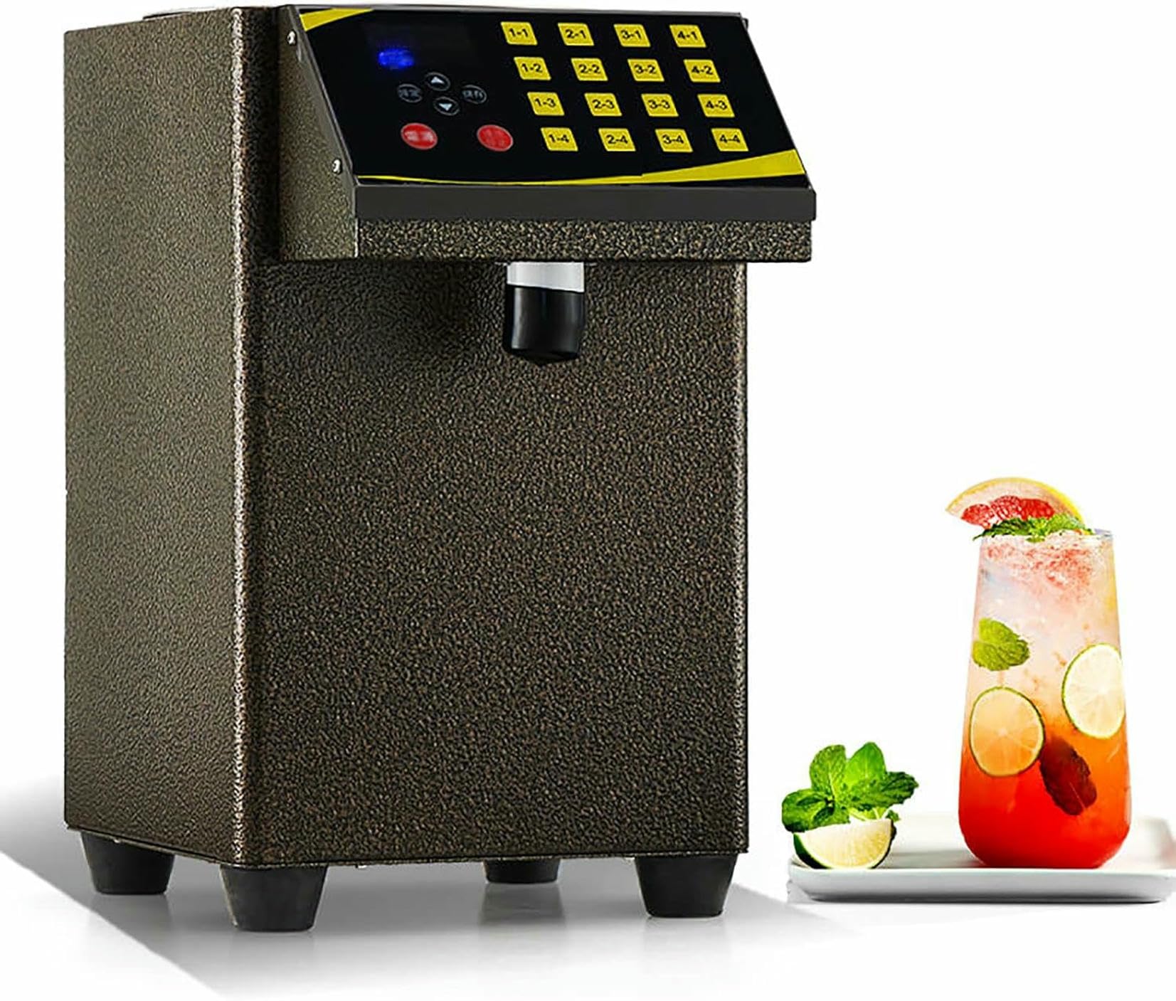 Distributeur automatique fructose 8,5 L en acier inoxydable pour cafétéria