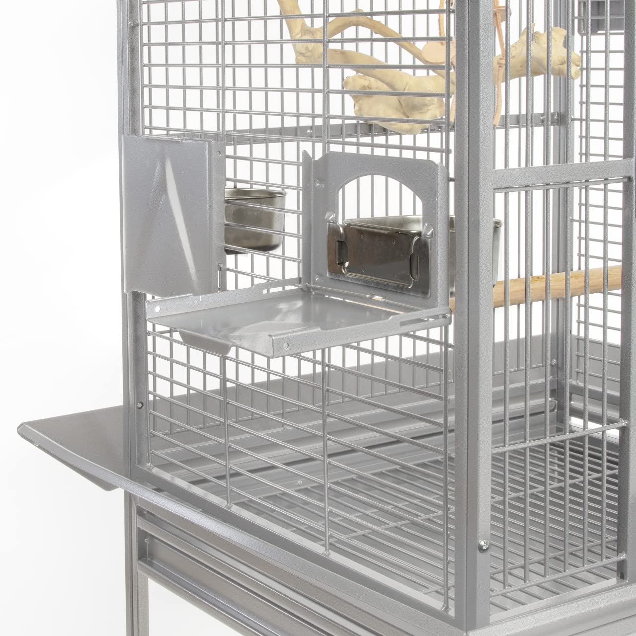 Montana Cages | Käfig, Voliere Finca Dome mit Rundbogendach - Platinum der Vogelkäfig für Sittiche & Papageien