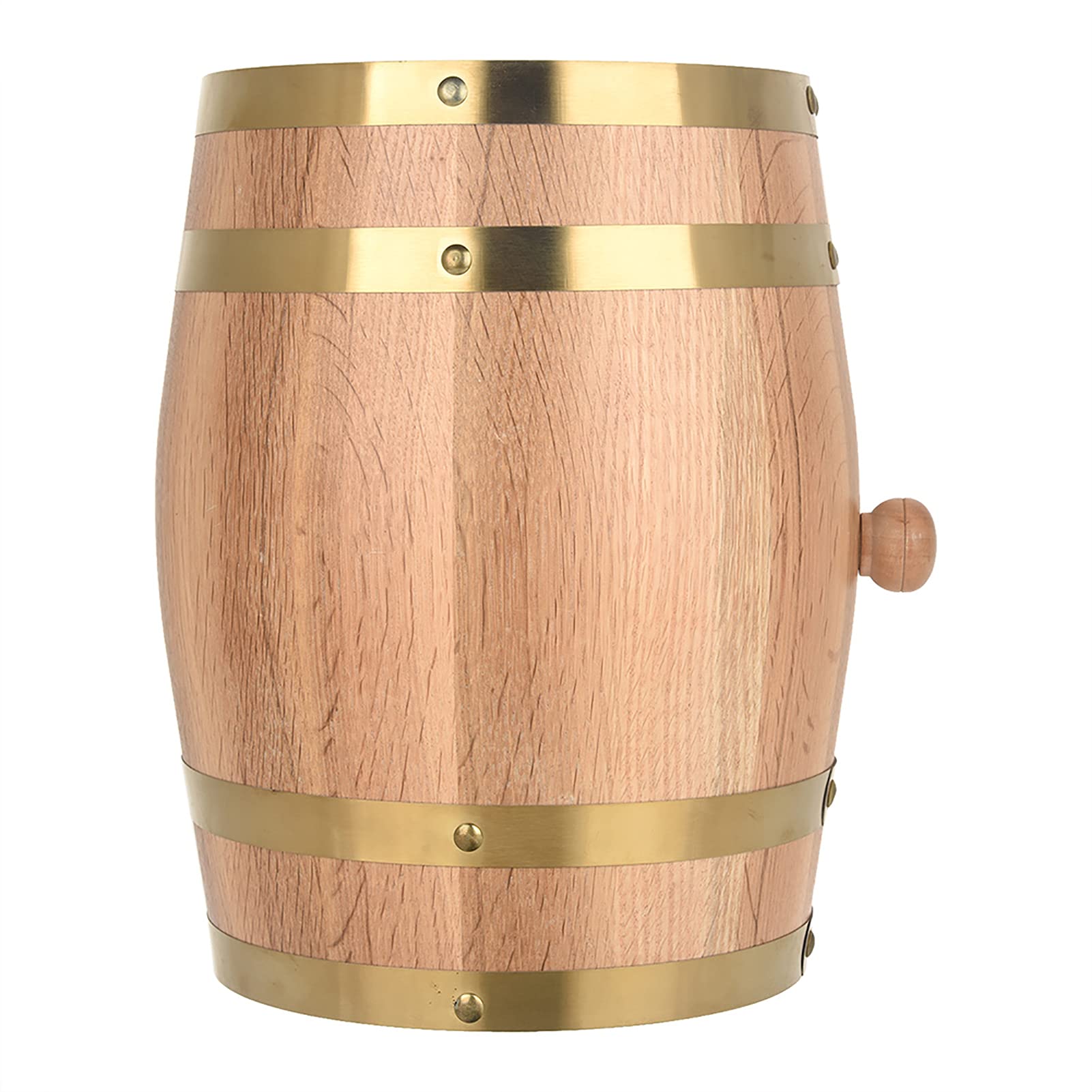 Cocoarm Botte di Vino Vintage in Legno di Quercia per Birra, Whisky, Rum, per la Conservazione di Vino Pregiato, Brandy, Whisky, Tequila (5L)