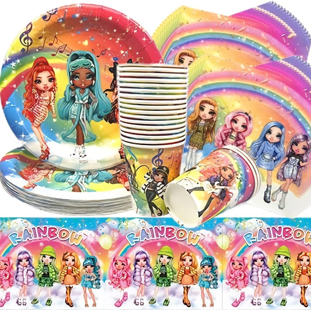 Ensemble de décorations de fête pilote de chasse – Assiettes, tasses