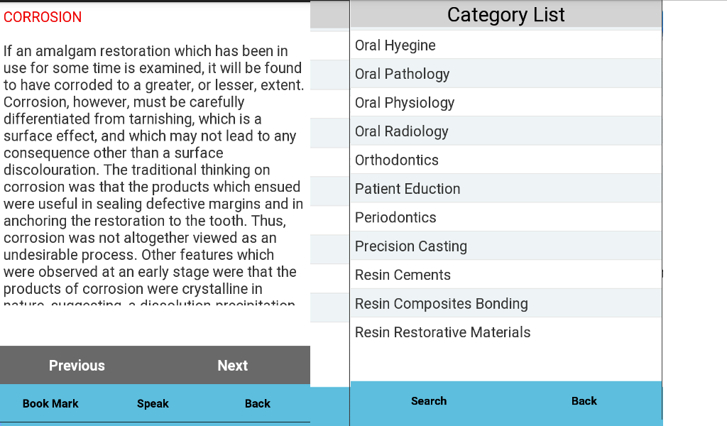 Dental Dictionary Free App on Amazon Appstore