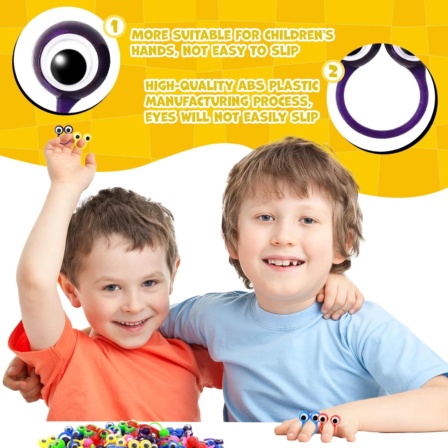 120 PCS Party favors in the nature of small toys Eye Finger Puppets Toys Set Mini Eye Finger Puppets and Classroom Rewards for Kids.