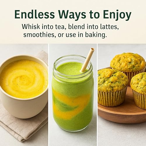 Miniatura 6 de Herbal Cup Tea Organic Japanese Matcha (Matcha Cúrcuma Jengibre, 2 onzas (paquete de 1))