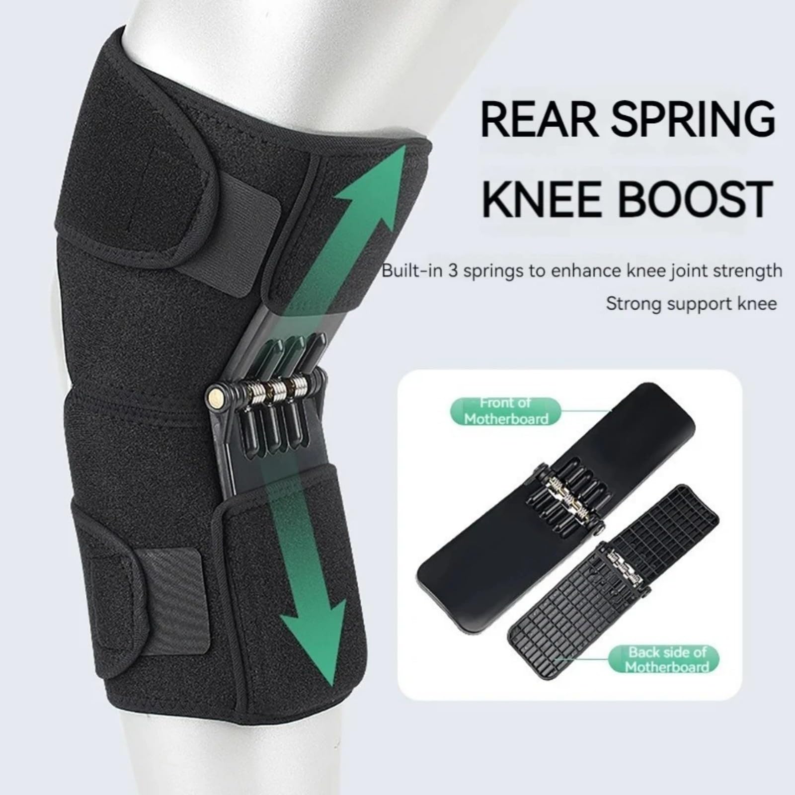 HERAON Powerful Rebounds Spring Knee Assistive Device Knee Protections Boosters Joint Spring Stabilizers Easy To Use