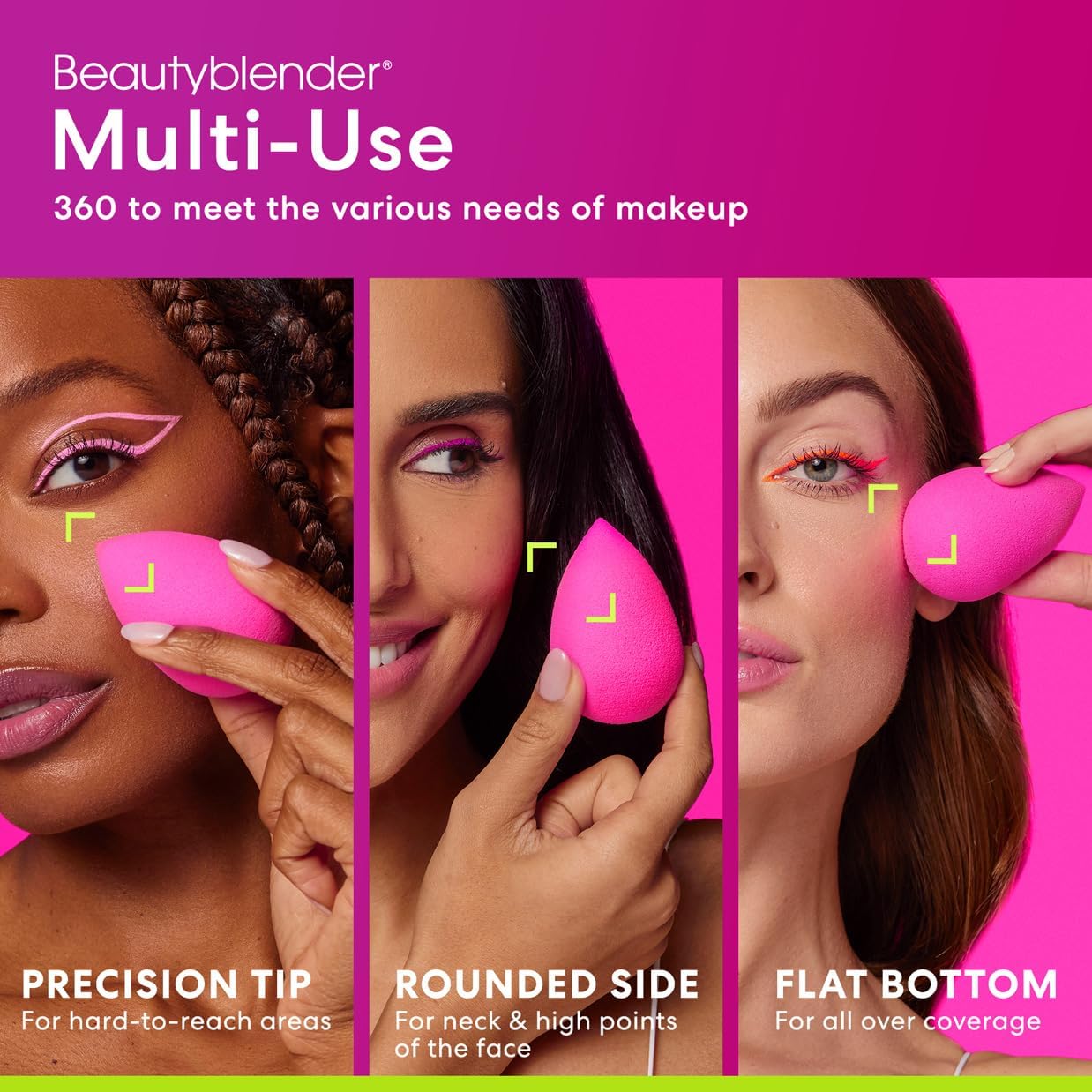 Beautyblender® | Original Pink Beauty Blender 2-Piece Bundle for Blending Foundations, Powders, and Creams, Super-Soft Foam for Streak-Free Application, Made in the USA, Reusable, Washable