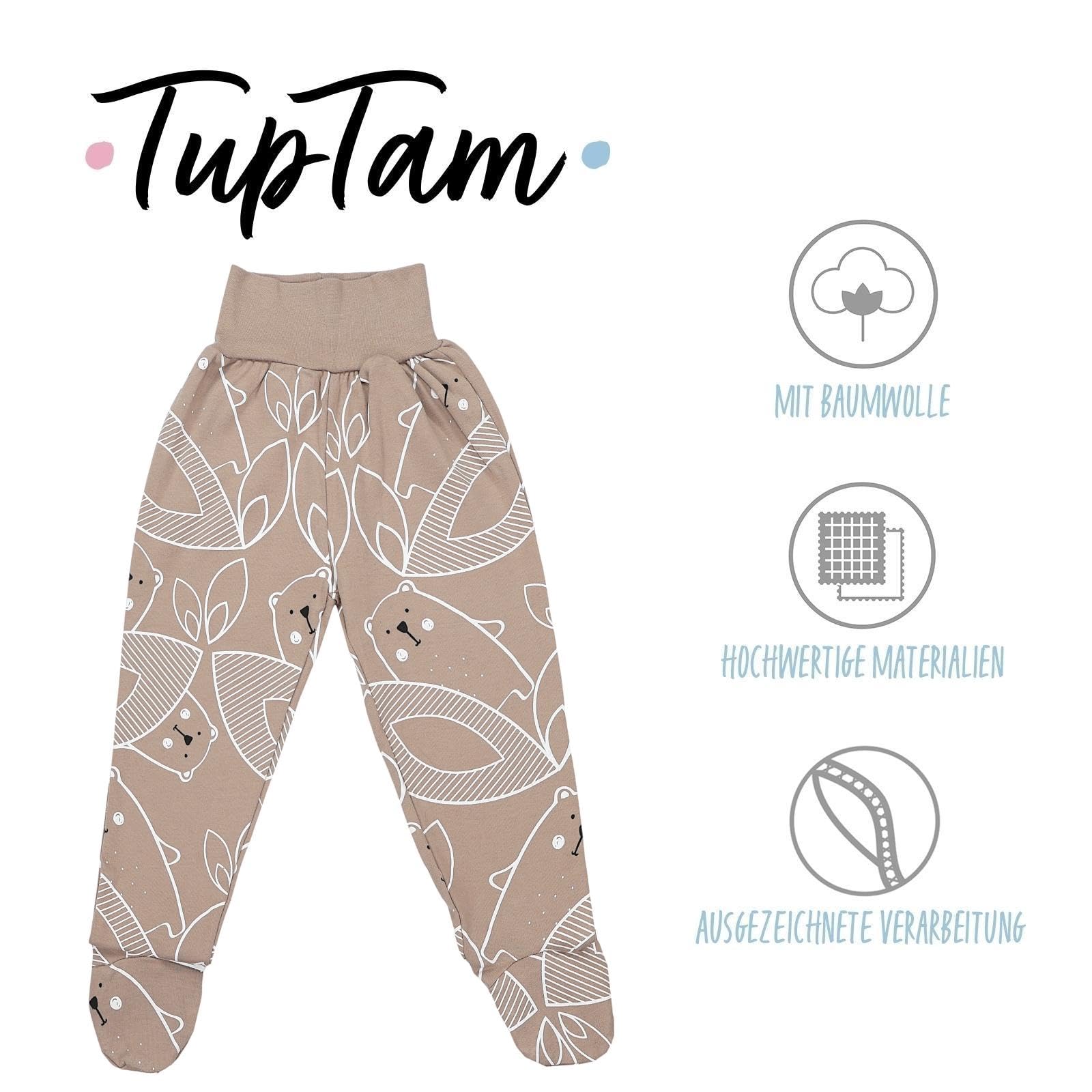 TupTam Pantalón con Pies de Bebé NIños NIña Pack de 5 - 4