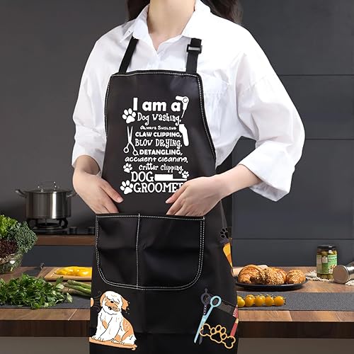 Miniatura 3 de JXGZSO Regalos para peluqueros para perros, delantal de peluquería para mascotas, delantal de peluquería para perros, regalos para estilista de