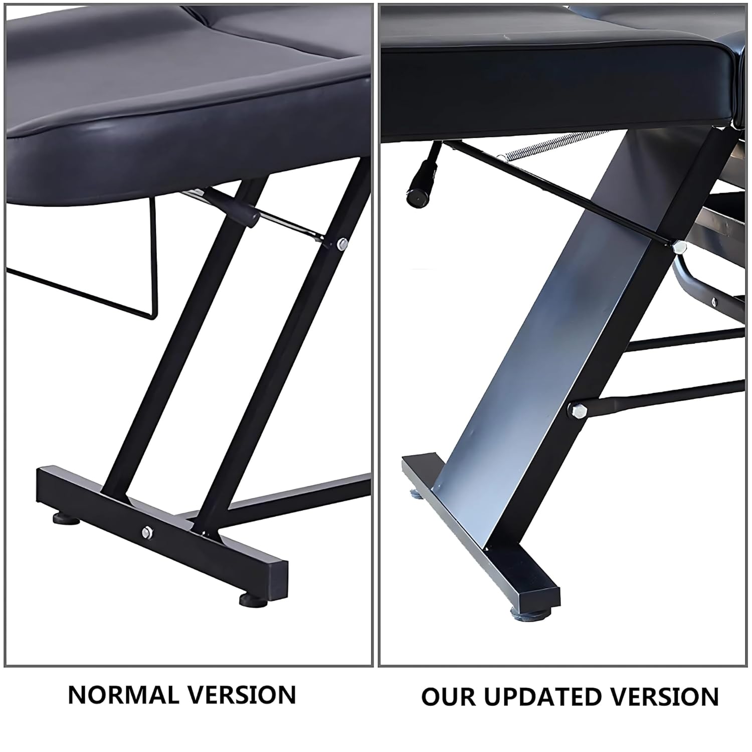 GLOBELLE Balance Massage Bed 3 Section Adjustable Reclining Beauty Salon Chair Tattoo Spa Facial Couch Bed with Plastic Storage Box GLOBELLE Balance Massage Bed 3 Section Adjustable Reclining Beauty Salon Chair Tattoo Spa Facial Couch Bed with Plastic Storage Box