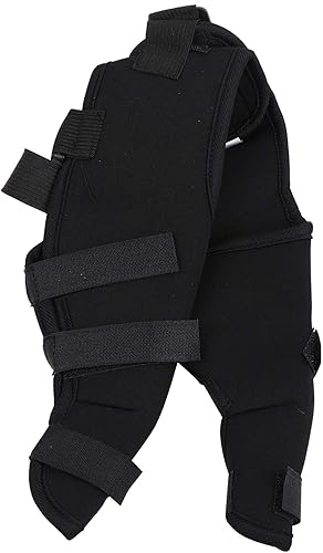 Miniatura 7 de Zerodis Protectores de patas de perro para perro (HJ25 traseros dobles negros, XS)