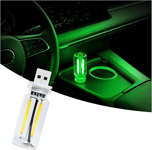 Miniatura 8 de Luz nocturna USB regulable al tacto para automóvil, paquete de 2 lámparas de filamento LED retro para interior de camión, dormitorio y campamento, 2
