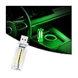 Ligrel Car USB Night Light Touch Dimmable - 1-Pack Retro LED Filament Lamp for Truck Interior, Bedroom & Camping | Glass Bottle Ambiance Lighting (Green)