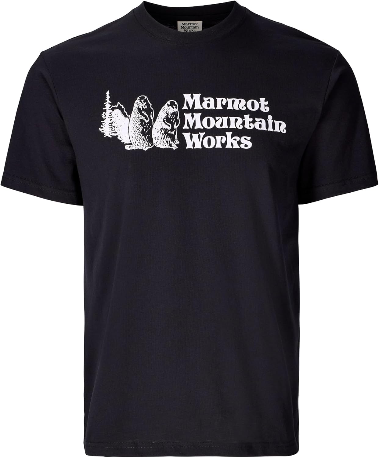 MARMOT Men's MMW Short-Sleeve Tee - Screen Printed Graphic on Soft, Breathable, Eco-Friendly Cotton/Poly Blend - Image 7