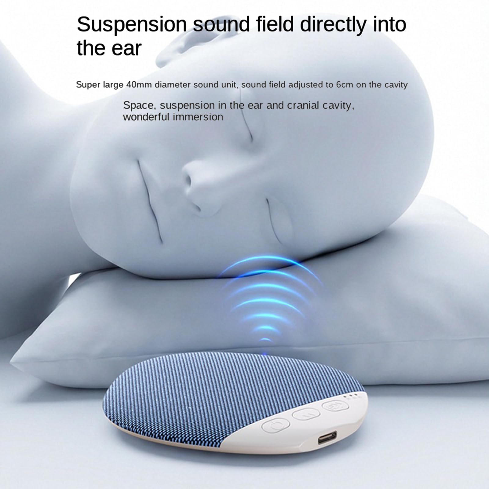 Altoparlante Ultra Sottile Per Cuscino – Wireless, Portatile, Con Batteria E Suono Direzionale Per Un Sonno Tranquillo