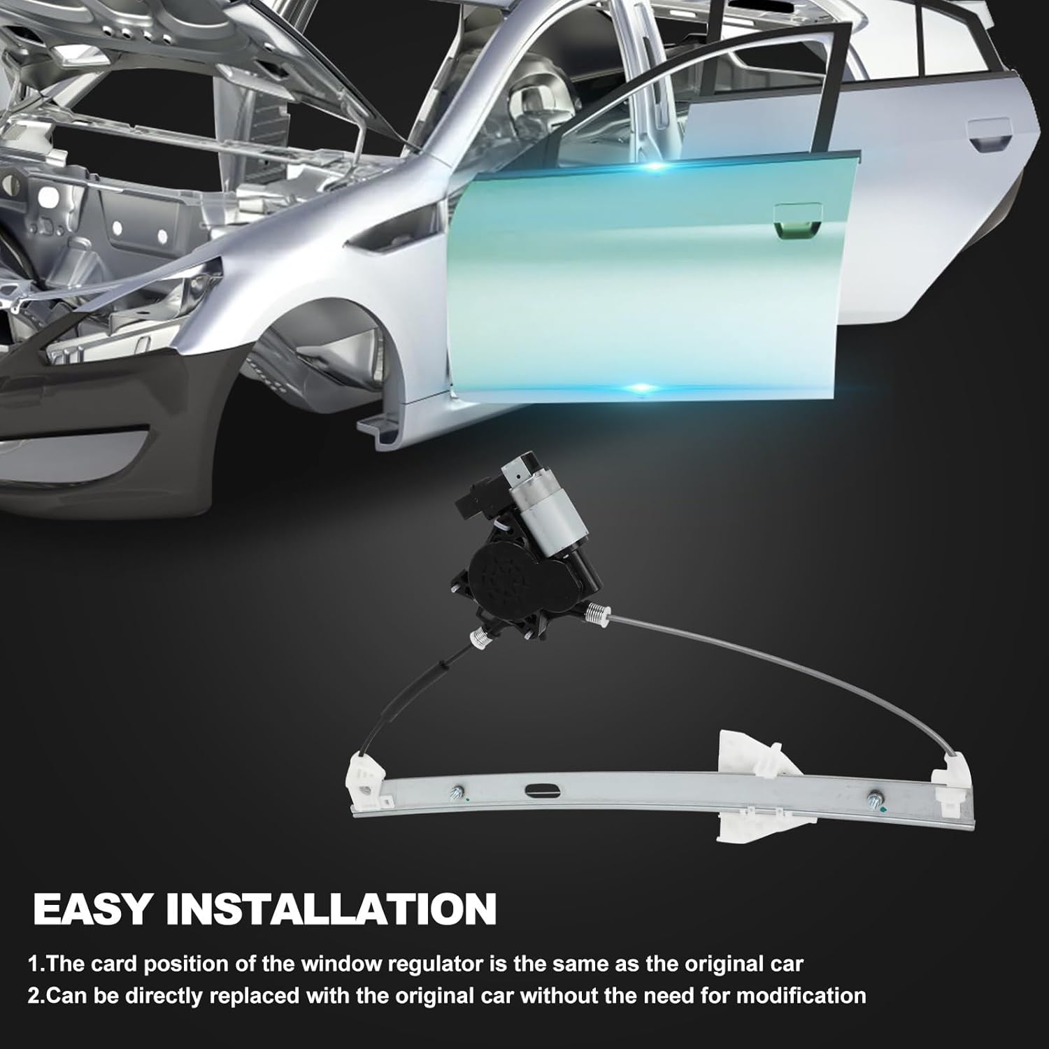 SCITOO Front Left Driver Side Power Window Regulator With Motor Replacement for 2007-2015 for Mazda CX-9