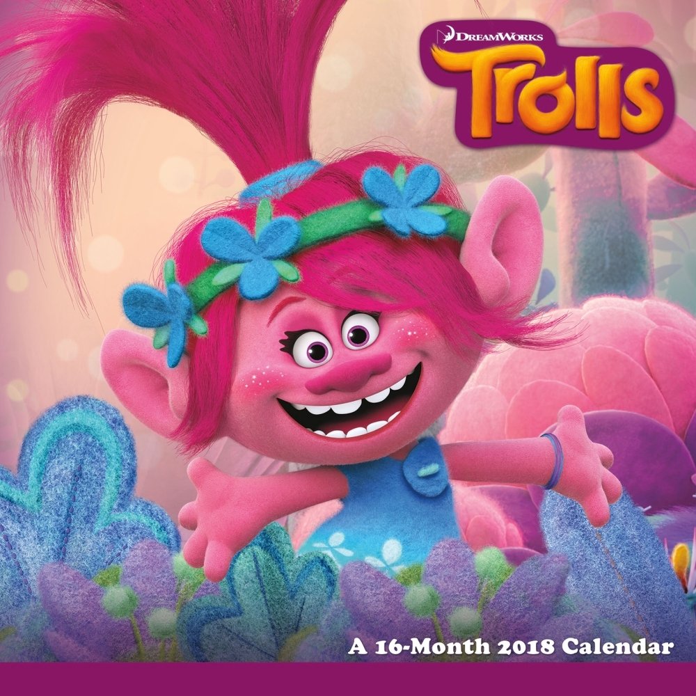 Trolls 2018 Wall Calendar 0600292688674 Trends