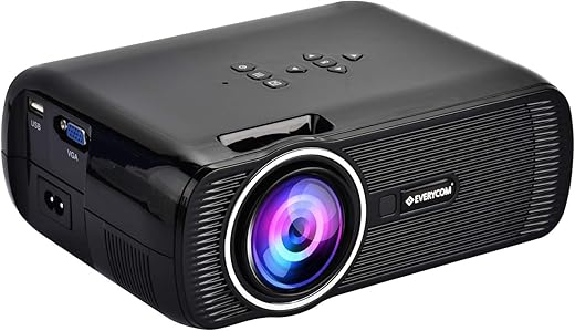 Everycom X7 (1080p Support) LED Projector 1800 Lumen | Large 120-inch Display...