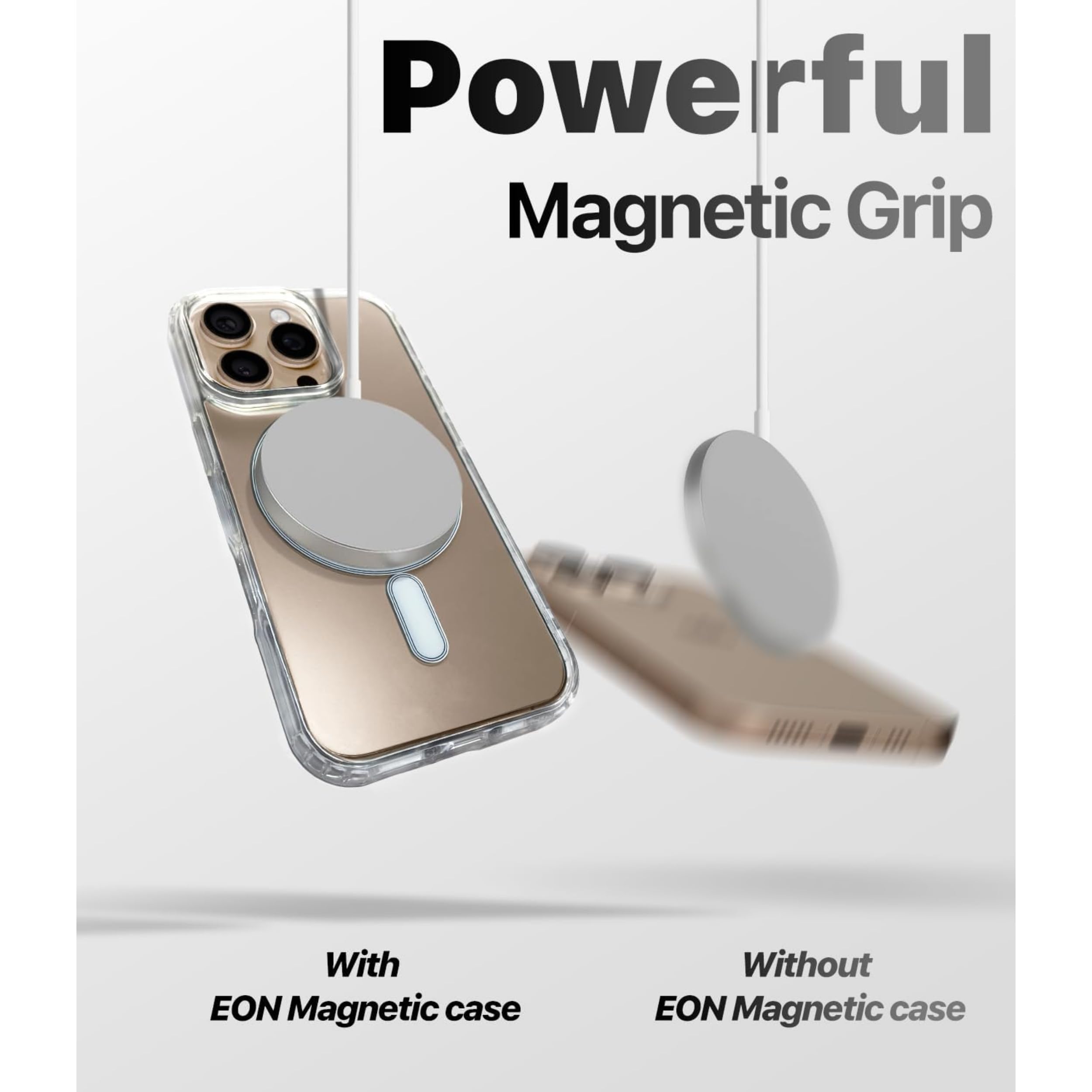 EON Cover per iPhone 14 trasparente magnetica compatibile con ricarica