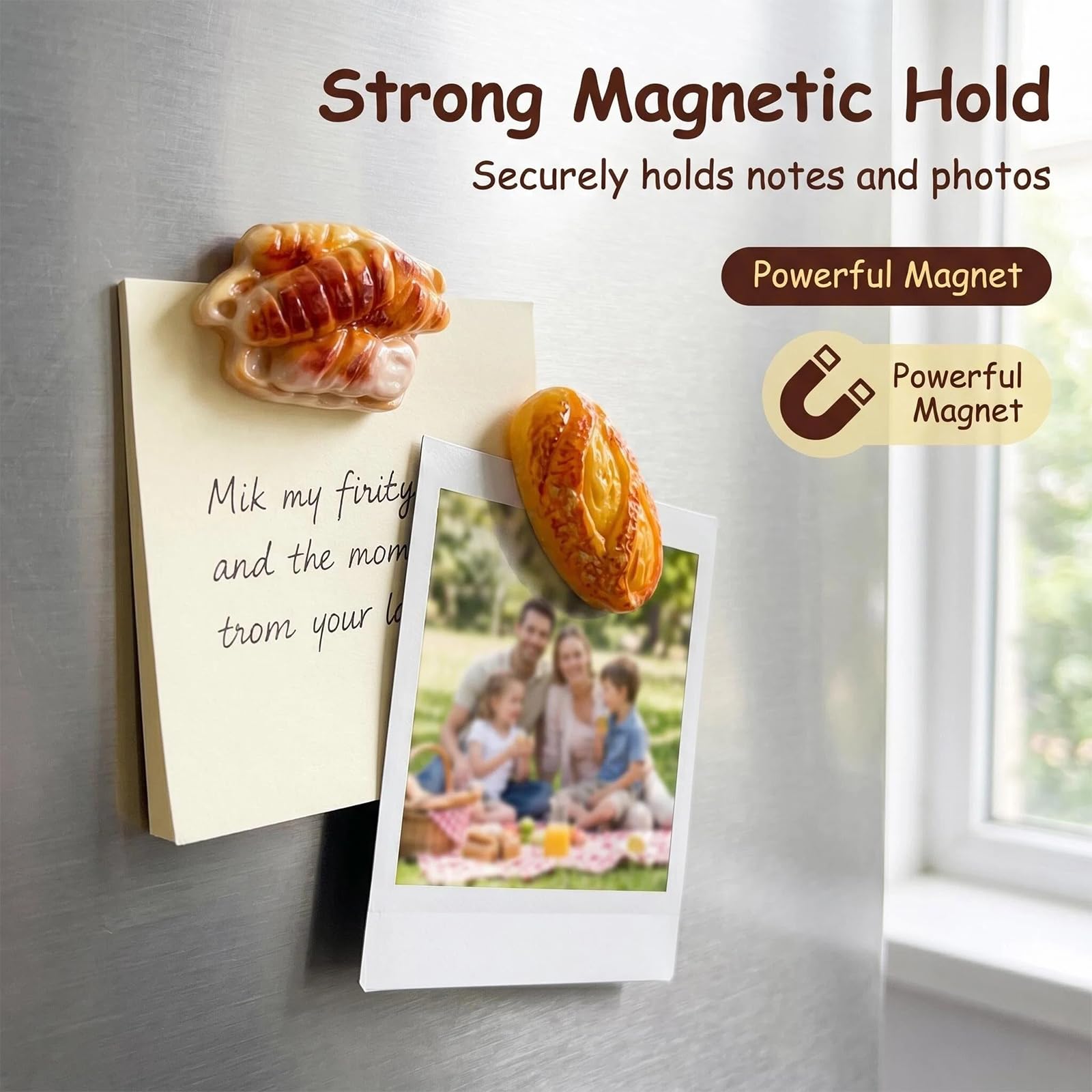24 Pezzi Mini Magneti 3D, Graziosi Accessori Magnetici per Frigorifero, per Accessori per Frigorifero, Cucina, Ufficio, Piccoli Magneti Decorativi da Cucina, Adesivi Magnetici Decorativi