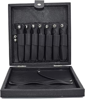 VEMMIO Hairdressing Scissor Bag Scissor Hairdressing Carrying Travel Organizer Suitcase Salon Tool Box Accessories Leather Waterproof Case