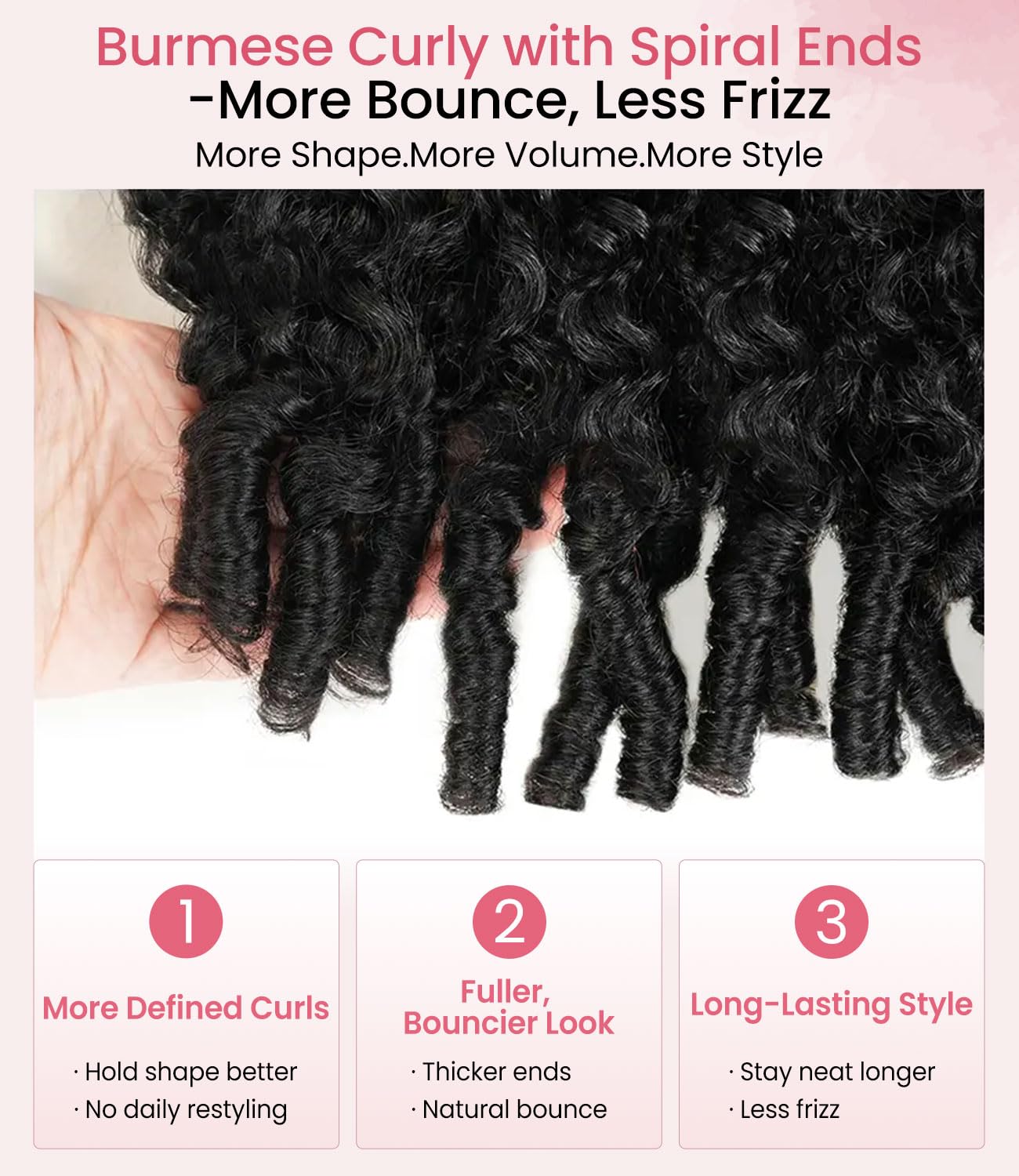 Ugrace C-Side Part Burmese Curly Glueless Wigs Human Hair Pre Plucked Pre Cut 6×5 HD Lace Front Human Hair With Baby Hair Pre Bleached Knots 200% Density Natural Black Wigs for Black Women 18Inch