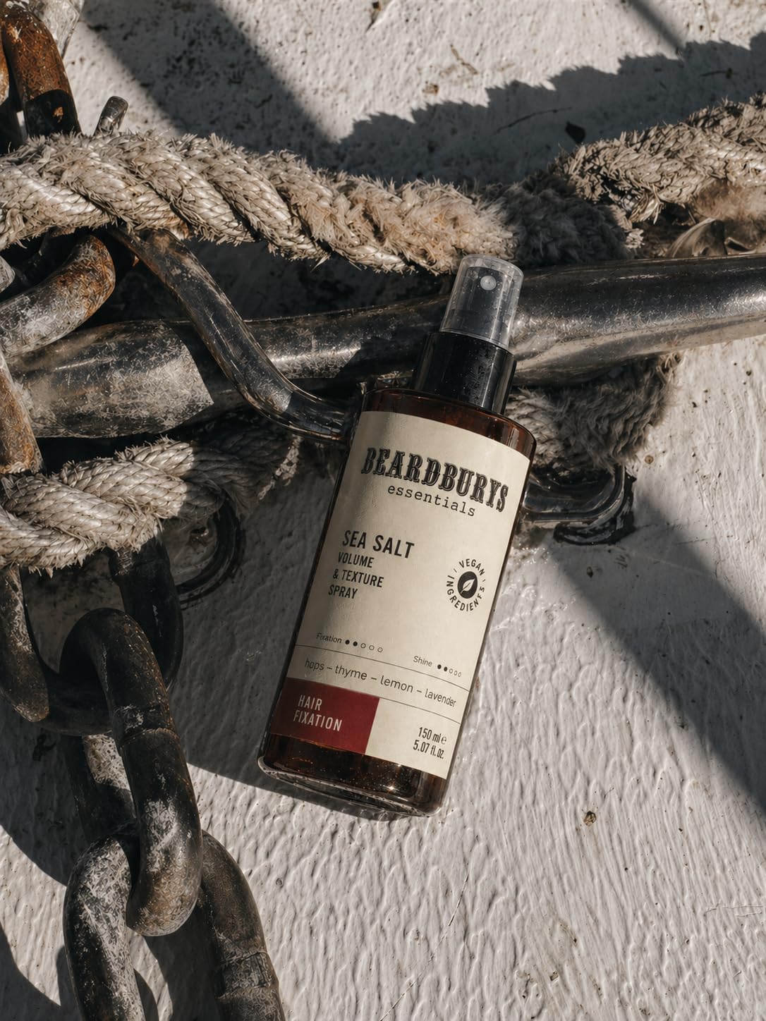 Beardburys Essentials Sea Salt Hair Texturizing Spray for Men, Medium Hold, Matte Finish, Adds Volume & Beach Texture, Lightweight Styling Formula, 5.07 Fl Oz