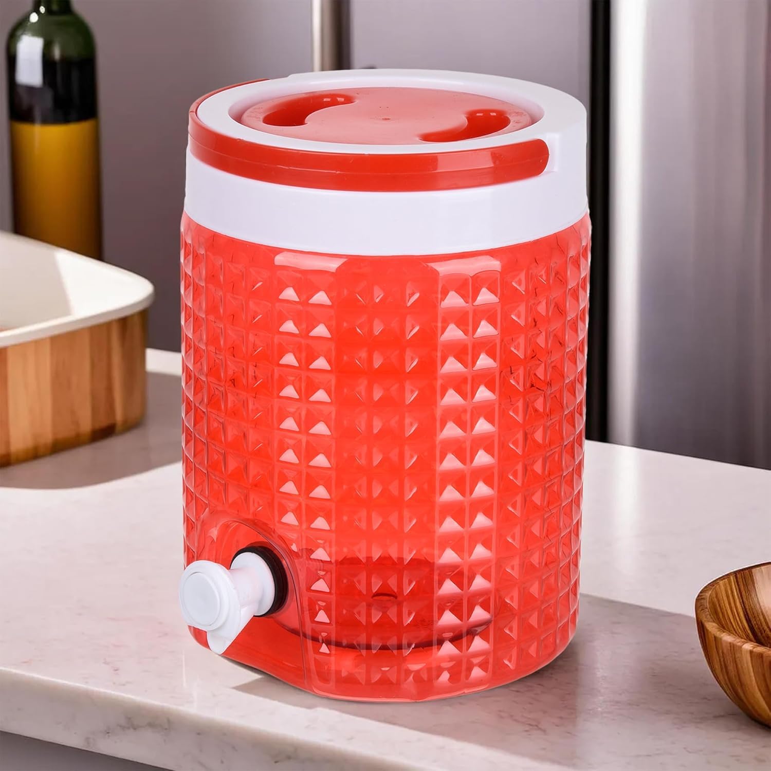 Travelling Jug 100% Food Grade Travelling Water Jug Camper for Home-Travel-Picnic-Office | Water Dispenser Can | Jug with Tap | Water Storage Container | 4.5 LTR (Assorted, Pack of 1)