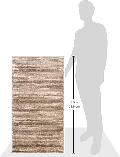 Vista 465 de SAFAVIEH Vision Collection VSN606F - Tapete de 6 pies x 9 pies, crema, moderno, ombré, no desprende pelo, fácil cuidado, para zonas de alto tráfico