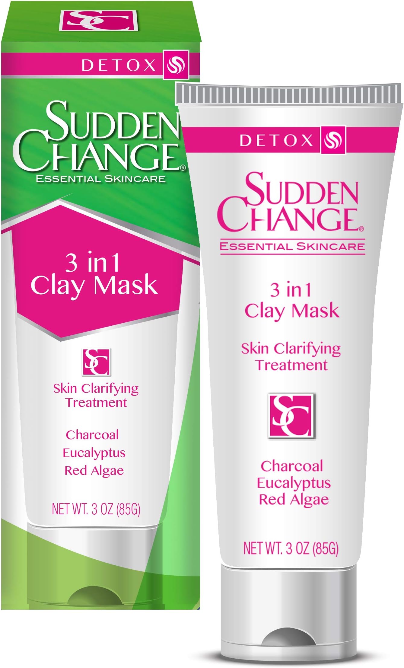 Sudden Change 3-in-1 Clay Mask, 3-Ounces