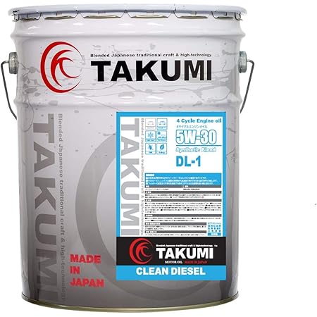 Amazon Takumiモーターオイル ディーゼル車専用オイル Dl 1 5w 30 l 4輪 Dpf対応 車用エンジンオイル 車 バイク