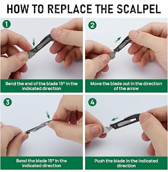 BIBURY Multitool Pliers Spare Parts Kit, Replaceable Wire Cutter, Screwdriver & Window Breaker And Interchangeable Saws Blade and Scalpel Blades Suitable With BIBURY Multitool Pliers