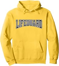 Lifeguard Job Title College Style Text Art Pullover Hoodie
