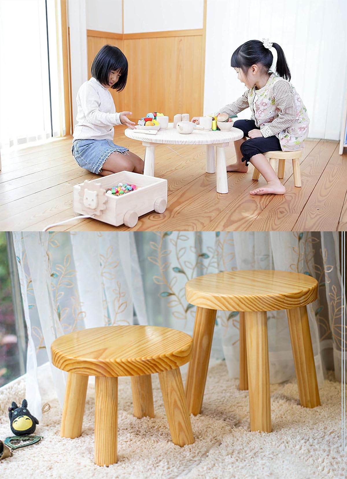Amazon.co.jp: スツール 木製 子供 椅子 おしゃれ ミニスツール 小さい