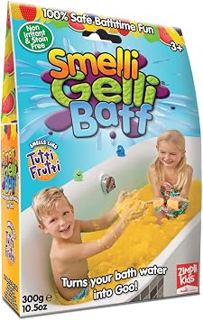 ZIMPLI - Smelli Gelli Baff Tutti Frutti, 1 Bath or 6 Play Uses, Great Fun & Easily wipes up, Children's Birthday Gift, Water Toy for children 4 5 6 7 8 9