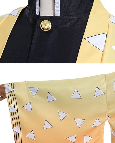 Miniatura 6 de Nuoqi Zenitsu Cosplay Zenitsu - Disfraz de Zenitsu para cosplay, uniforme