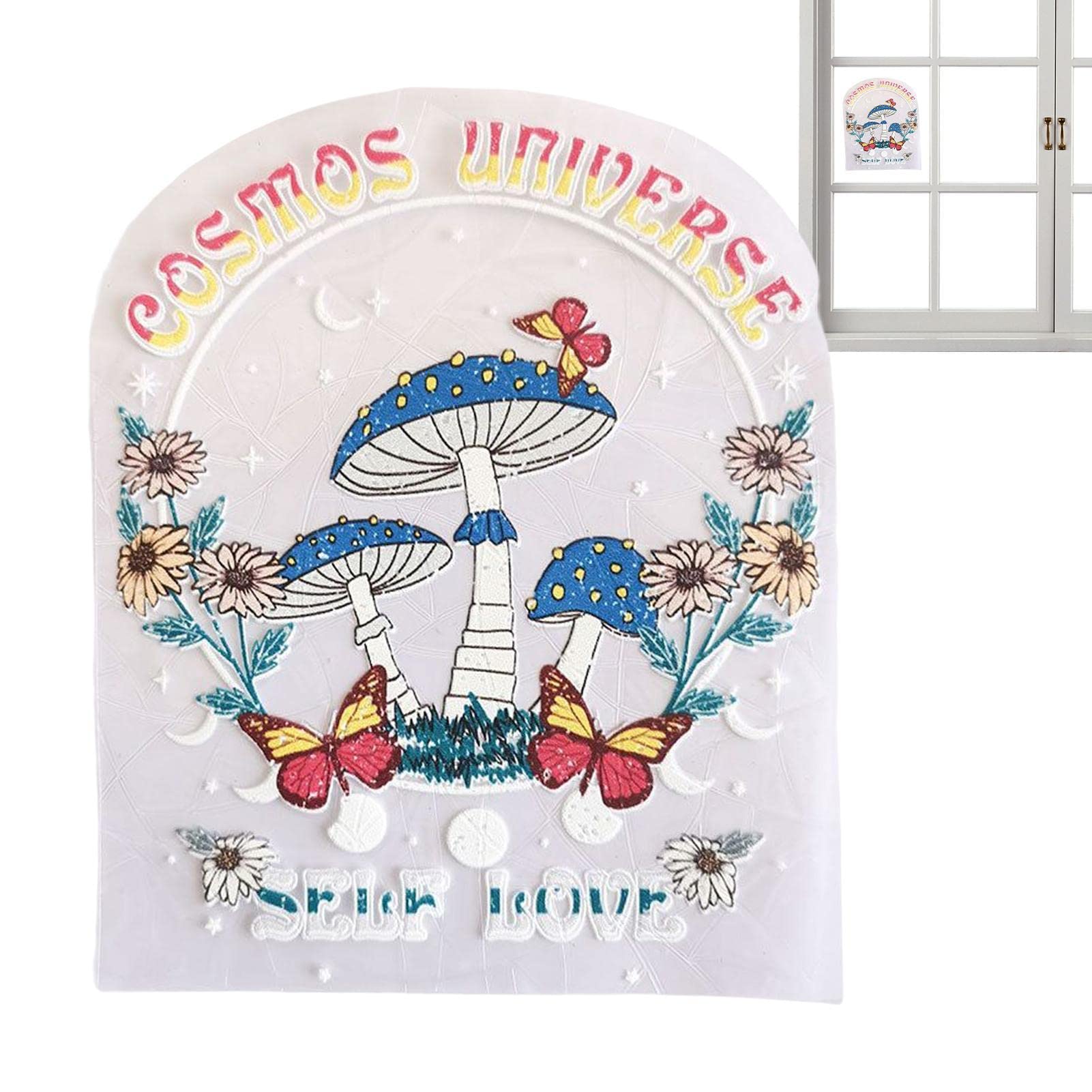 27 Adesivi Per Finestre A Nuvola - Pellicola Static Cling Arcobaleno 3D, Anticollisione Per Uccelli, Decorazione Dopamina Per Vetri, Dimensioni Variabili (fino A 15 Cm)