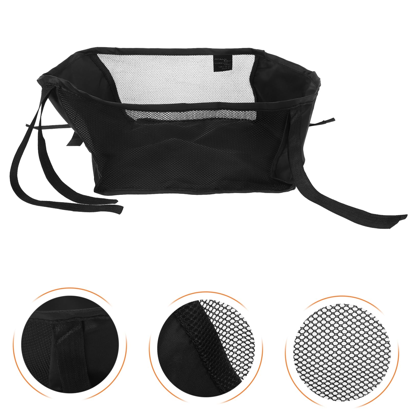 Toyvian Cestino Passeggiate Installare per Facile All'aperto da Organizer Inferiore Oxford Nero, Robusto Passeggino Shopping